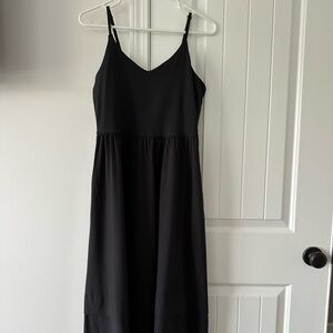 Athleta Black Sleeveless Maxi Sundress